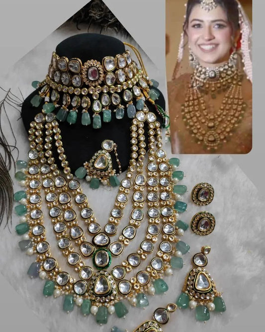 Kundan and Kemp Art Necklace Set