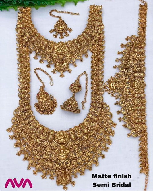 Indian Mala Super Golden Necklace Set
