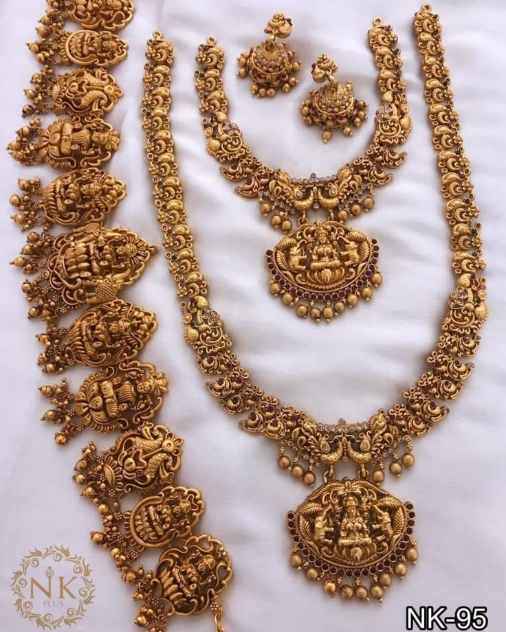 Temple Look Designer Bridal Necklace Set